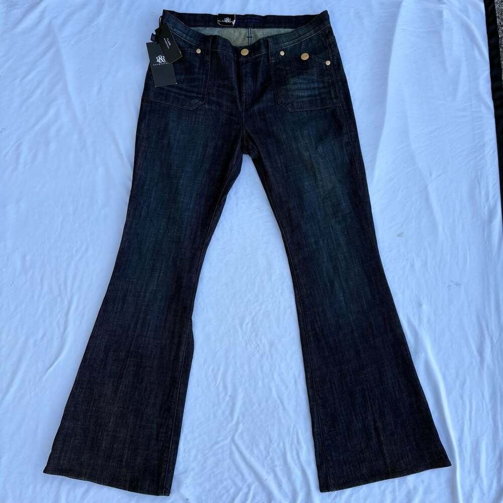 Rock And Republic NWT Dark Wash Bootcut Denim Pants Jeans Size 16 Y2K Flare